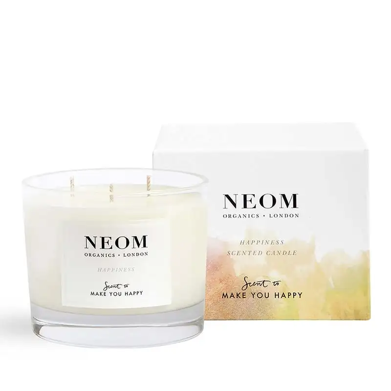 Neom 幸福愉悦橙花含羞草香氛蜡烛 三芯 420g
