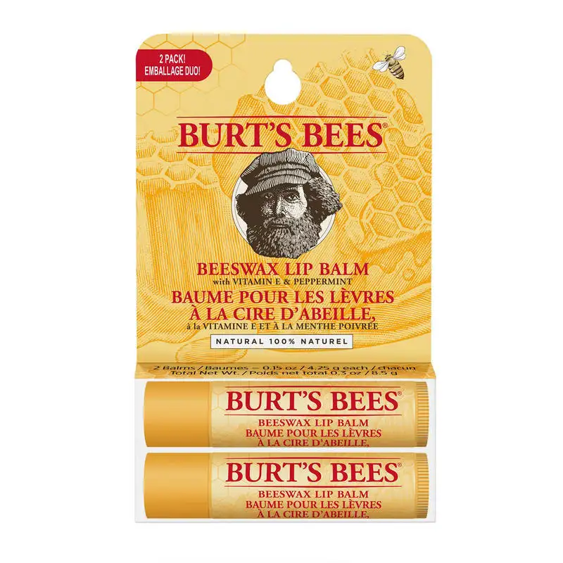 Burt's Bees 小蜜蜂 天然蜂蜡润唇膏2支套装 2x4.25g