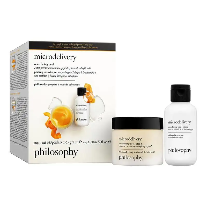 philosophy 自然哲理 维C氨基酸微晶焕肤套装 晶粒56.7g+凝露60ml
