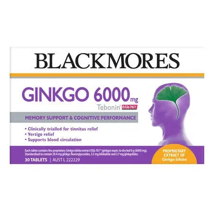 Blackmores 澳佳宝 GINKGO BRAHMI 银杏增强记忆 30片