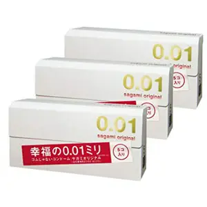 小降！Sagami Original 相模原创001超薄避孕套/安全套 5只*3盒