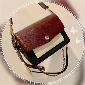 Tory Burch ROBINSON链条拼色风琴包