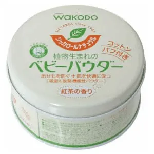 补货！Wakodo和光堂 爽身粉 红茶香味120g