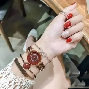 Anne Klein安妮·克莱因  AK/3286BYST 手表手链套装 金色