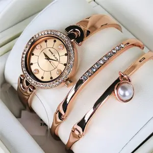 Anne Klein 女士 AK/3288 珍珠手表套装