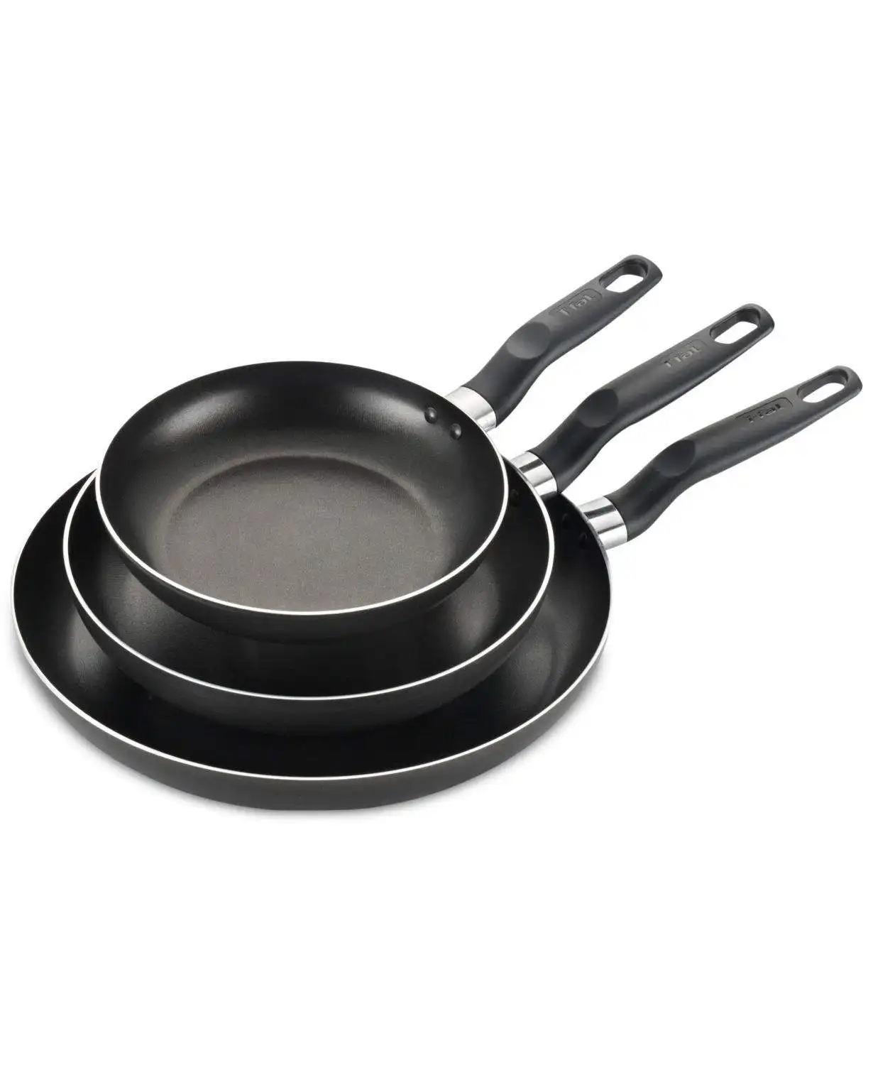 3-Piece T-Fal Nonstick Fry Pan Set (8", 9.5", 12")