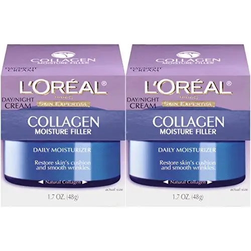 轻轻一抹瞬间吸收，L'Oreal 胶原蛋白保湿霜 