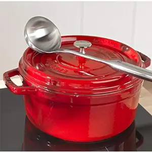 Staub 圆形带盖珐琅锅铸铁锅 24cm 樱桃红
