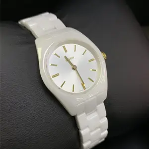 Rado 雷达Specchio系列白色陶瓷女士腕表R31509112