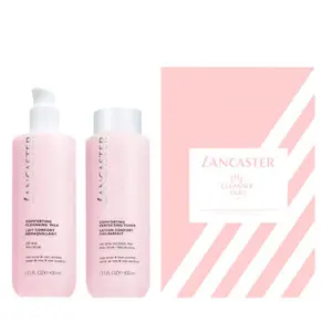 小降！LANCASTER兰嘉丝汀大粉水玫瑰水 400ml+舒柔洁面乳400ml