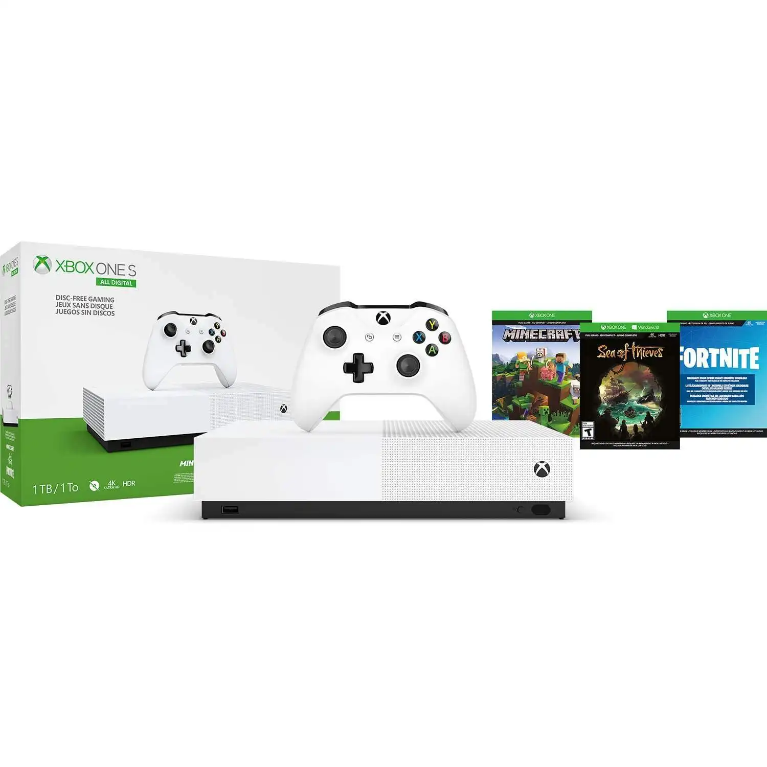 1TB Xbox One S All-Digital Edition Console w/ 3 Games