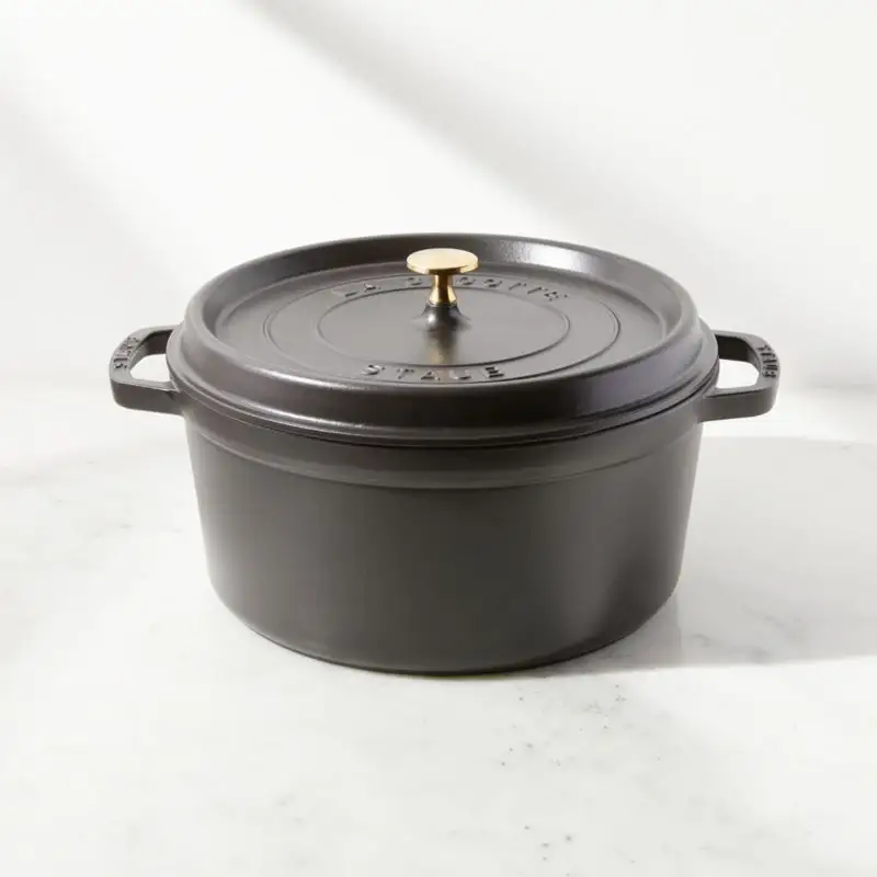 7-Quart Staub Round Cocotte Dutch Oven (Matte Black)