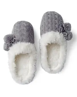 Soma Women's Plush Slippers (various styles) + Fuzzy Socks