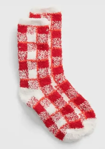 Gap.com Women's Accessories: Reversible Pom-Pom Beanie $7, Cozy Print Socks