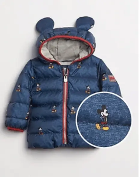 Gap.com: Extra 40% Off + 20% Off: Baby Mickey or Minnie Mouse Puffer Jacket