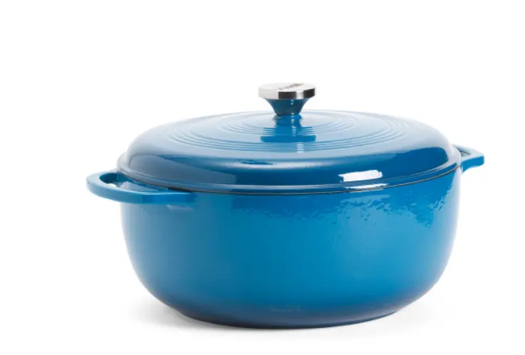 7.5 Quart Lodge Enameled Cast Iron Dutch Oven (Blue) $43.00 + free shipping - T.J. Maxx