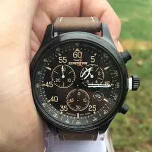 TIMEX 男式 expedition FIELD 计时腕表 绿表带款