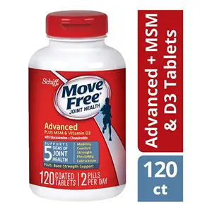 Schiff Movefree旭福 添加MSM维生素D3 蓝盒加强版 120粒*3瓶装