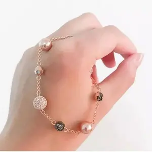 Swarovski施华洛世奇 Remix 温婉珠韵隐形磁扣手链 5437890