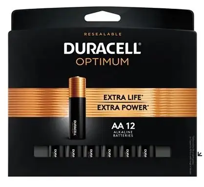 12-Pack Duracell Optimum Batteries (AA/AAA) + 100% Back in Rewards