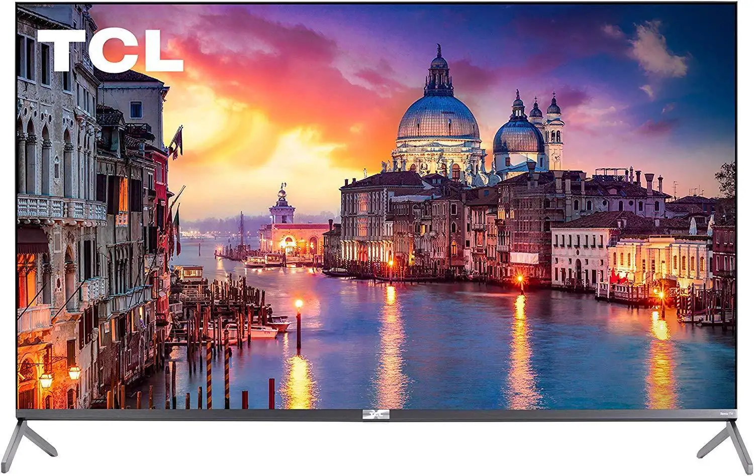 55" TCL 55R625 4K HDR Roku Smart QLED TV + 2-Pack Google Home Mini (1st Gen)