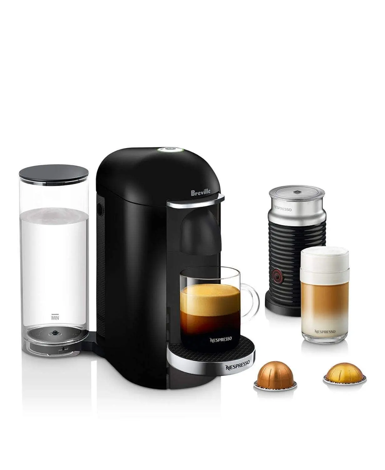 Breville Nespresso Vertuo-Plus Deluxe w/ Aeroccino Milk Frother