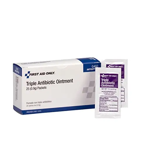 First Aid Only 三重抗菌软膏，25包