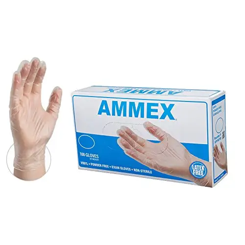 AMMEX 医用级一次性手套，小号，100只