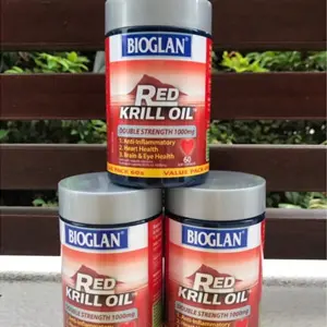 澳洲Bioglan 双倍加强型红磷虾油胶囊 1000mg*60粒