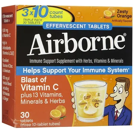 Airborne 泡腾片防感冒增免疫草本精华30片