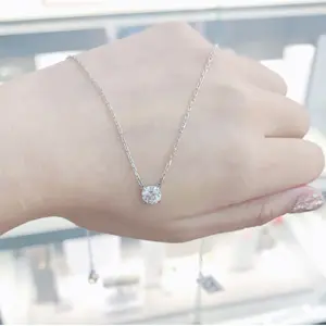 Swarovski施华洛世奇 银色单钻锁骨链 5408442