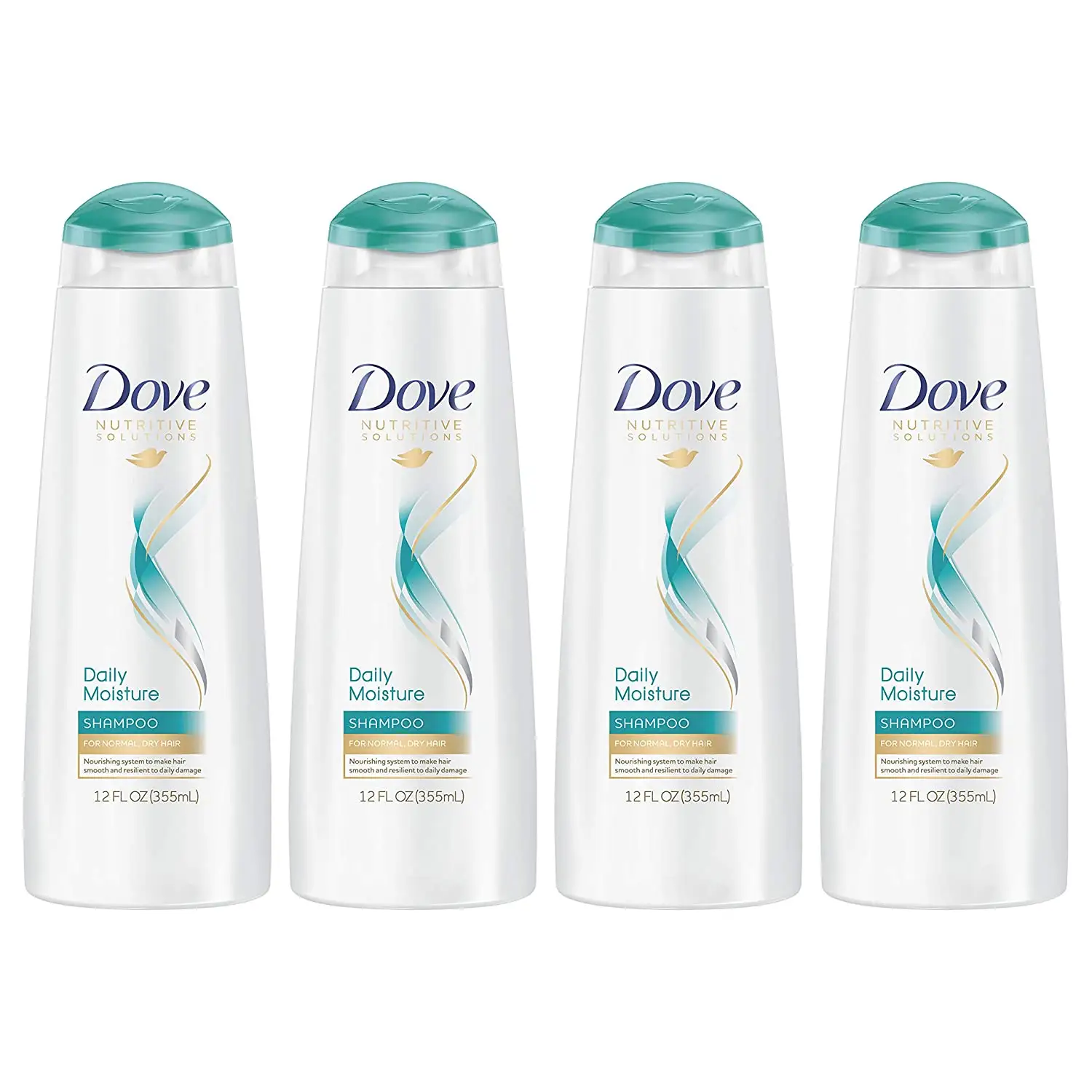 Dove 滋养保湿洗发水，12 oz/瓶，共4瓶​