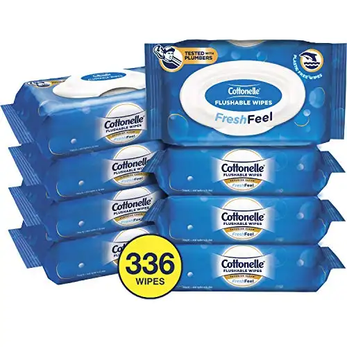 Cottonelle FreshFeel Flushable Wet Wipes (336 Wipes Total)