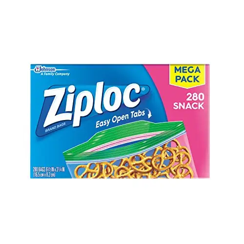 史低价！Ziploc 零食袋，280个装