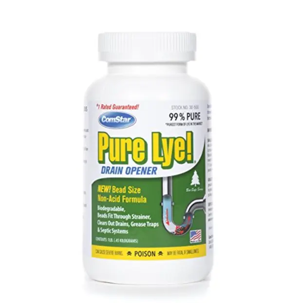 ComStar Pure Lye 下水道疏通剂。 1磅装。