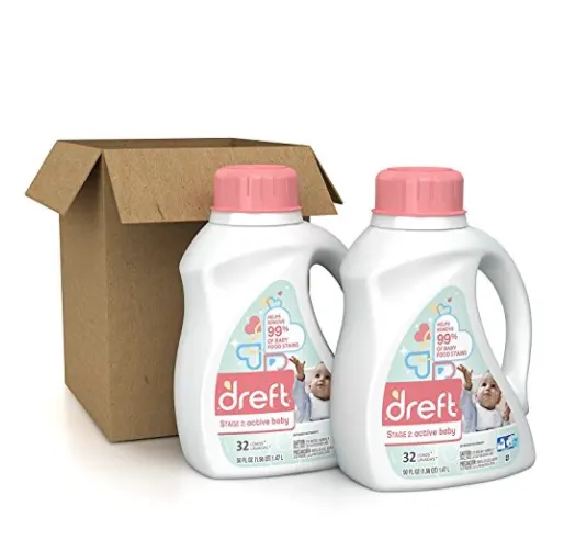 部分用户！Dreft 第二阶段  宝宝洗衣液，50 oz/瓶，共2瓶 ，现点击coupon后仅售