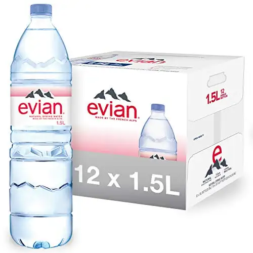 史低价！evian 依云天然矿泉水， 1.5升/瓶，共12 瓶