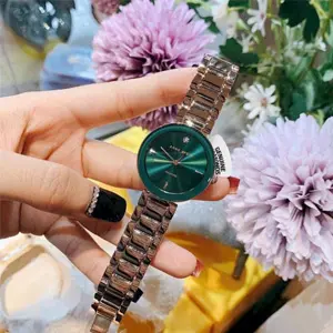 随时涨价！Anne Klein安妮克莱因 AK/1362GNGB 女士镶钻时装腕表