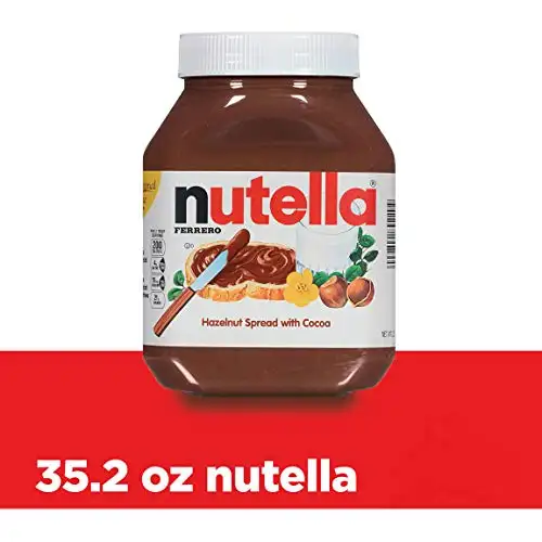 大瓶装！Nutella Chocolate Hazelnut Spread美味榛子可可味面包涂抹酱，35.2oz