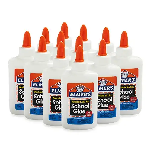 Elmer's Liquid School Glue, Washable, Pack of 12