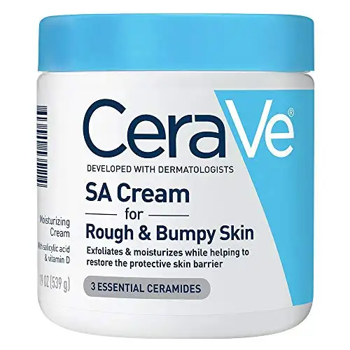 Cerave SA Cream | 19 oz | Renewing Salicylic Acid Body Cream for Rough & Bumpy Skin | Fragrance Free