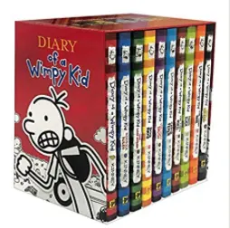 Diary of a Wimpy Kid Box of Books (Books 1-10）