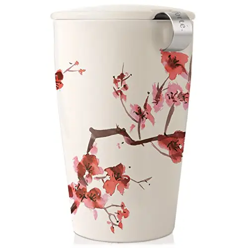Tea Forte KATI 带茶滤 双层 陶瓷 樱花杯