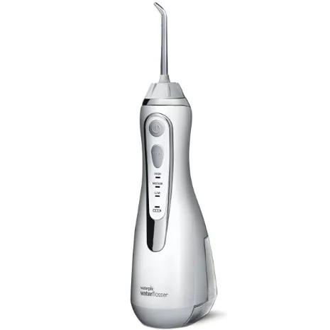 Waterpik Cordless Water Flosser Rechargeable Portable Oral irrigator for Travel & Home – Cordless Advanced, Wp-580 White