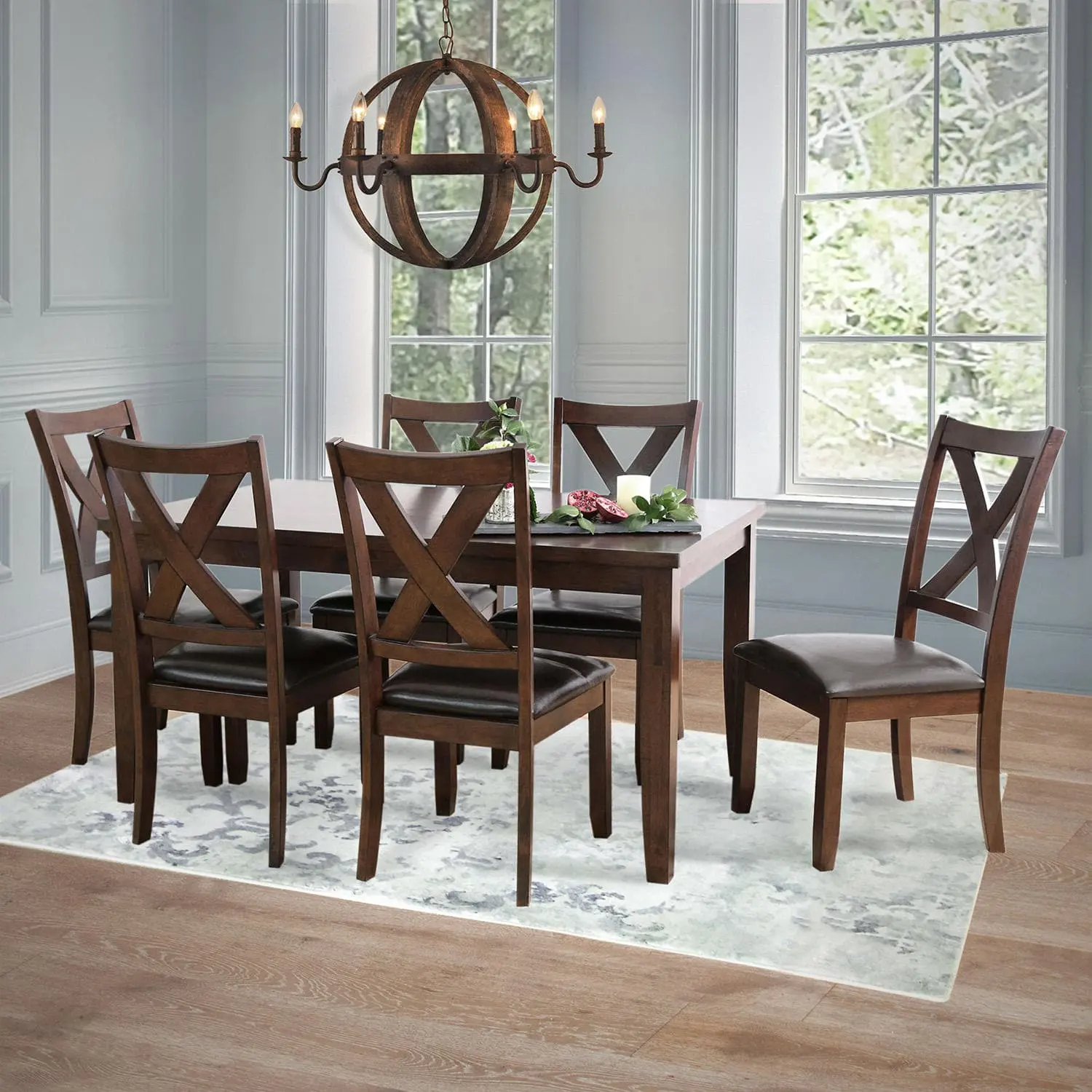 Sam's Club Members: 7-Piece Edgewater Solid Wood Dining Furniture Set (Espresso)