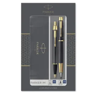 Parker派克 IM系列 纯黑丽雅 钢笔+原子笔 礼盒套装