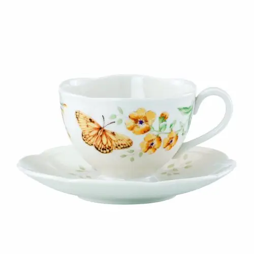 Lenox 蝶舞花香茶杯套装