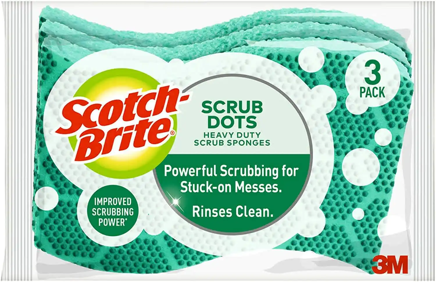 Scotch-Brite Scrub Dots Non-Scratch Sponge 3-Pack