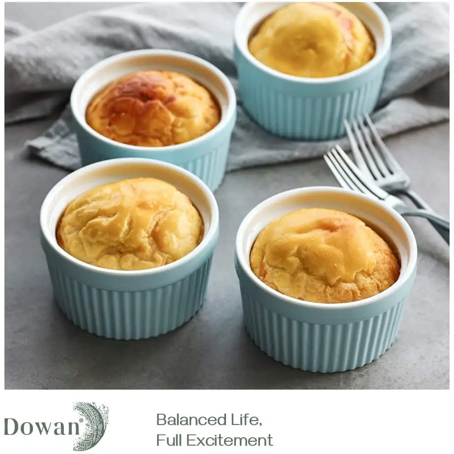 DOWAN陶瓷甜品碗6件套，多色选