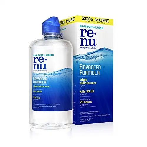 Bausch + Lomb renu Advanced Formula Multi-Purpose Eye Contact Lens Solution, 12 Ounce Bottle